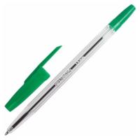 Ручка шариковая зеленая 0.5 мм Brauberg Line - фото