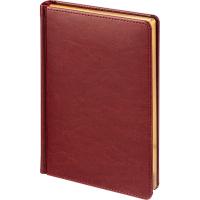 Ежедневник датированный 2026 А5 168 л Attache Sidney Nebraska искус.кожа бордовый (золотистый обрез) - фото