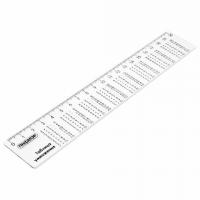 Линейка пластиковая 20 см с таблицей умножения ПИФАГОР - фото