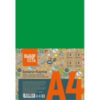 Набор цветной бумаги и цветного картона А4 по 8 листов 8 цветов №1 School Отличник - фото