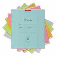 Тетрадь школьная А5+ 12 листов в узкую линейку ErichKrause Классика Nature Colors ассорти - фото