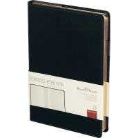 Ежедневник полудатированный А5 192 л Bruno Visconti Profy натур.кожа синий (золотистый обрез) - фото