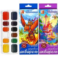 Краски акварельные 12 цветов без кисти Луч Фантазия, цена, описание, фото 1 Краски акварельные 12 цветов без кисти Луч Фантазия - фото