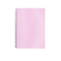 Тетрадь общая А5 80 листов в клетку на спирали Erich Krause Candy розовая - фото