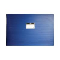 Папка на 4-х кольцах А3 горизонтальная 25 мм до 140 листов синяя - фото