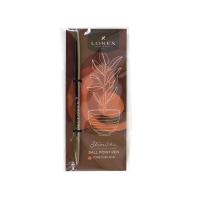 Ручка шариковая синяя 0.7 мм автоматическая Lorex Slim Chic Contour Love - фото