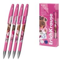 Ручка гелевая синяя 0.5 мм ErichKrause R-301 Magic Gel Stick CapyBarbara со стираемыми чернилами - фото