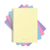 Тетрадь общая А5 80 листов в клетку на спирали Erich Krause Pastel в ассортименте - фото