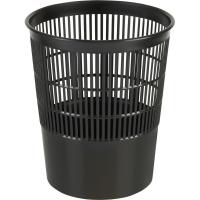 Корзина офисная 14л пластик, черная Luscan - фото