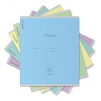Тетрадь школьная А5 12 листов в клетку Erich Krause Классика в ассортименте (уп. 10 шт) - фото