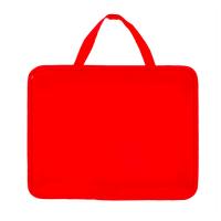 Папка для тетрадей А4 на молнии пластиковая Пифагор Basic красная - фото