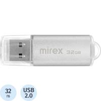 USB-накопитель Mirex USB UNIT 32Gb, USB 2.0, SILVER  - фото