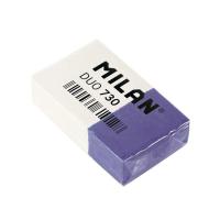 Ластик пластиковый 39х24х10 мм комбинированный Milan nata Duo 730 - фото