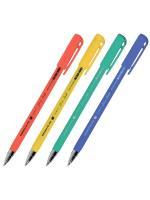 Ручка гелевая синяя 0.5 мм Lorex Slim Soft LX-Base Bright со стираемыми чернилами - фото