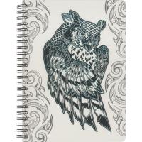 Тетрадь общая А5 96 листов в клетку на гребне №1 School Сова - фото