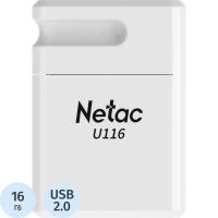 USB-накопитель Netac U116, 16Gb, USB 2.0, белый