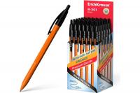 Ручка шариковая черная 0.7 мм автоматическая ErichKrause R-301 Matic Orange - фото