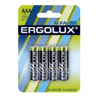 Батарея Ergolux Alkaline мизинчиковая АAA, 4 штуки блистер Батарея Ergolux Alkaline мизинчиковая АAA, 4 штуки блистер
