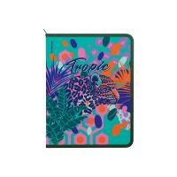 Папка для тетрадей на молнии пластиковая ErichKrause Tropical, A4+  - фото