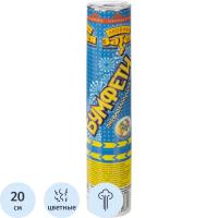 Хлопушка пневматическая в картонной тубе 20 см Бумфети - фото