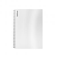 Тетрадь общая А5 80 листов в клетку на спирали Erich Krause Candy серебряная - фото