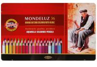 Карандаши акварельные 36 цветов шестигранные Koh-I-Noor - фото