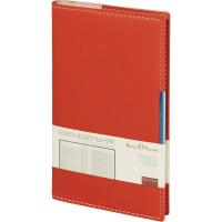 Еженедельник недатированный А6 искусственная кожа 80 л Bruno Visconti Metropol красный - фото