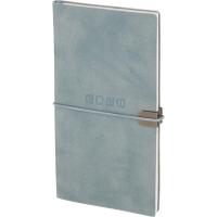 Еженедельник датированный нестандарт (175х95) искусственная кожа 64 л Escalada голубой с фикс.рез. - фото
