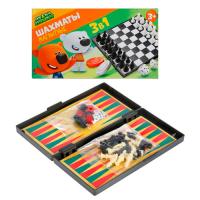 Настольная игра Шахматы магн 3в1 Ми-ми-мишки +шаш,нарды G049-H37025-R2