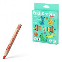 Карандаши цветные 6 цветов утолщенные круглые Erich Krause Baby Jumbo - фото