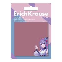 Блок-кубик с клеевым краем 75х75 мм ErichKrause Manga сиреневый (1 блок, 50 листов) - фото