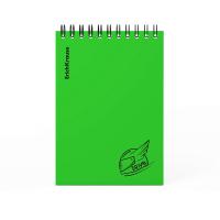 Блокнот А6 с пластиковой обложкой в клетку 80 л на спирали Erich Krause Motion, зеленый Блокнот А6 с пластиковой обложкой в клетку 80 л на спирали Erich Krause Motion, зеленый