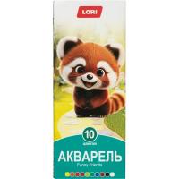 Краски акварельные 10 цветов без кисти Lori FUNNY FRIENDS, цена, описание, фото 1 Краски акварельные 10 цветов без кисти Lori FUNNY FRIENDS - фото