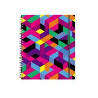 Тетрадь общая А5+ 80 листов в клетку на спирали Erich Krause Disco Style - фото