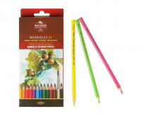 Карандаши акварельные 24 цвета шестигранные Koh-I-Noor Mondeluz - фото