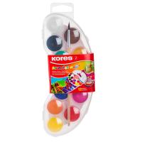 Краски акварельные 12 цветов с кистью Kores Akuarellos Minis, цена, описание, фото 1 Краски акварельные 12 цветов с кистью Kores Akuarellos Minis - фото