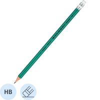 Карандаш чернографитный HB заточенный с ластиком Attache - фото