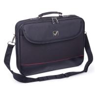 Деловая сумка искусственная кожа 350x250х70 мм на молнии Brauberg Profi черная (1 отделение) - фото