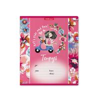 Тетрадь школьная А5 18 листов в линейку Erich Krause Flower Scooter - фото