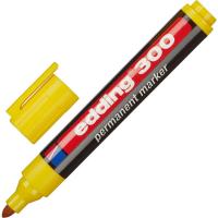 Маркер перманентный желтый Edding Е-300/5 (толщина линии 1.5-3 мм) - фото