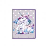 Папка для тетрадей на молнии пластиковая ErichKrause Dream Unicorn, A4 - фото