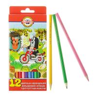 Карандаши цветные 12 цветов шестигранные Koh-I-Noor Mole - фото