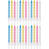 Свечи для торта 6 см Пати Бум С днем рождения (уп. 24 шт) - фото