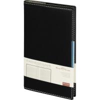 Еженедельник недатированный А6 искусственная кожа 80 л Bruno Visconti Metropol черный - фото