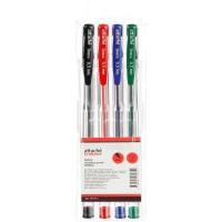 Набор гелевых ручек 4 цвета 0.5 мм Attache Omega Economy (уп. 4 шт) - фото
