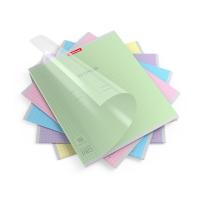 Тетрадь школьная А5+ 18 листов в клетку с пластиковой обложкой Erich Krause Классика CoverPrо в ассо - фото