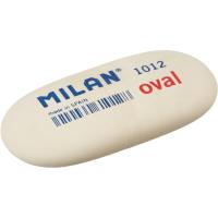 Ластик каучуковый 62х28х12 мм белый Milan oval 1012 - фото