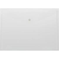 Папка-конверт на кнопке А4 до 120 листов Attache прозрачная - фото