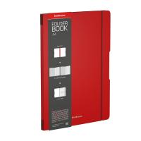 Тетрадь общая А4 2х48 листов в клетку в съемной красной обложке Erich Krause FolderBook Classic - фото