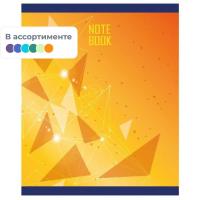 Тетрадь общая А5 48 листов в клетку на скобе Attache Galaxy в ассортименте - фото